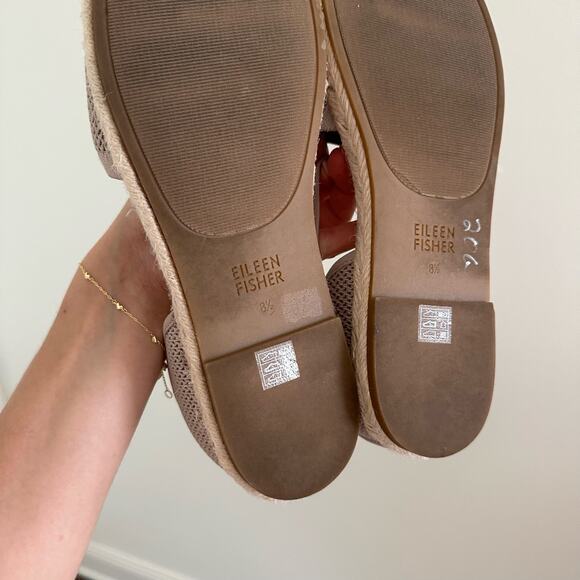 Eileen Fisher Magma Melange Stretch Espadrille Sandals 8.5 - Picture 7 of 7